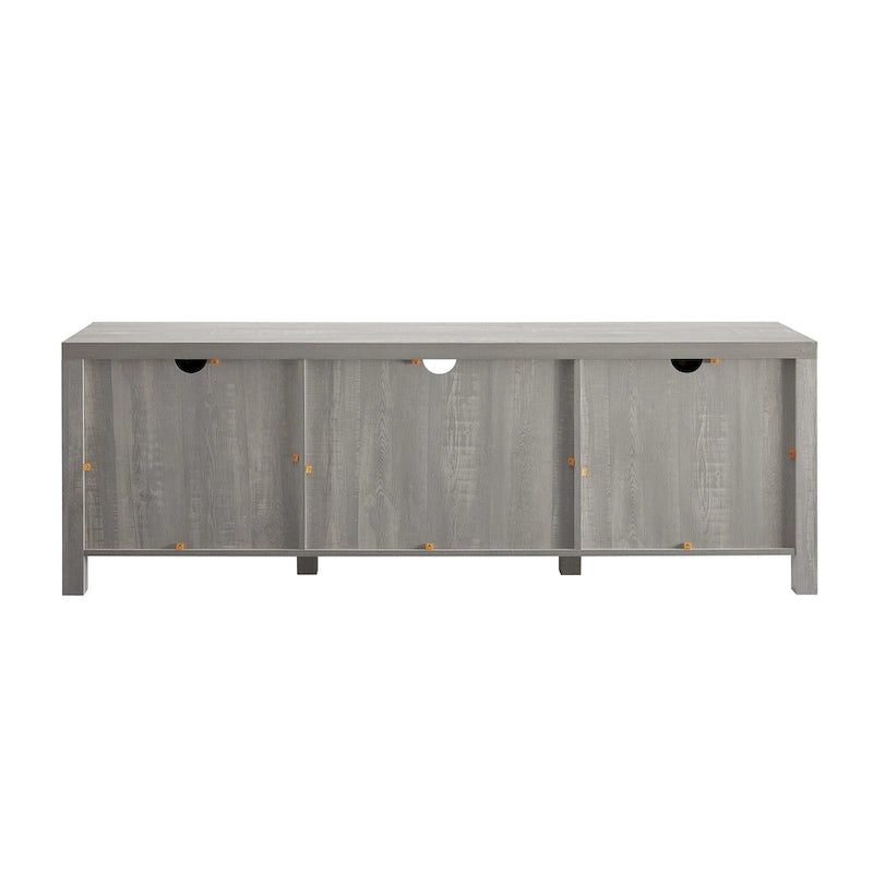Barn Door TV Stand - Grey/Oak, 70"
