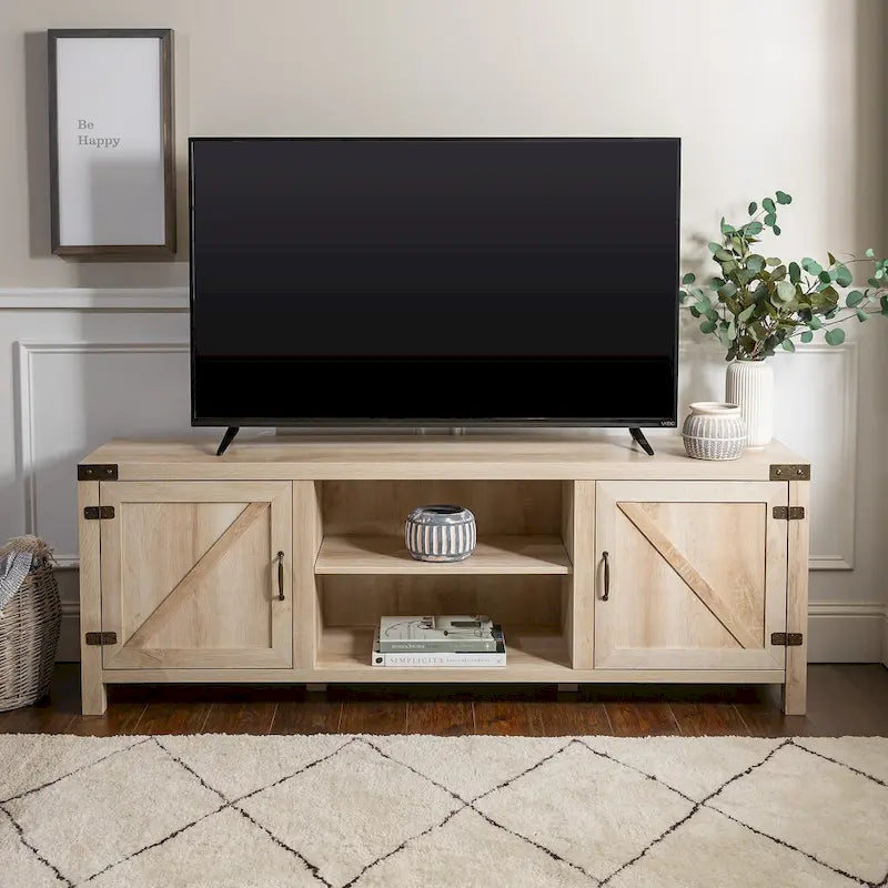 Middlebrook Firebranch 70-inch Barn Door TV Stand