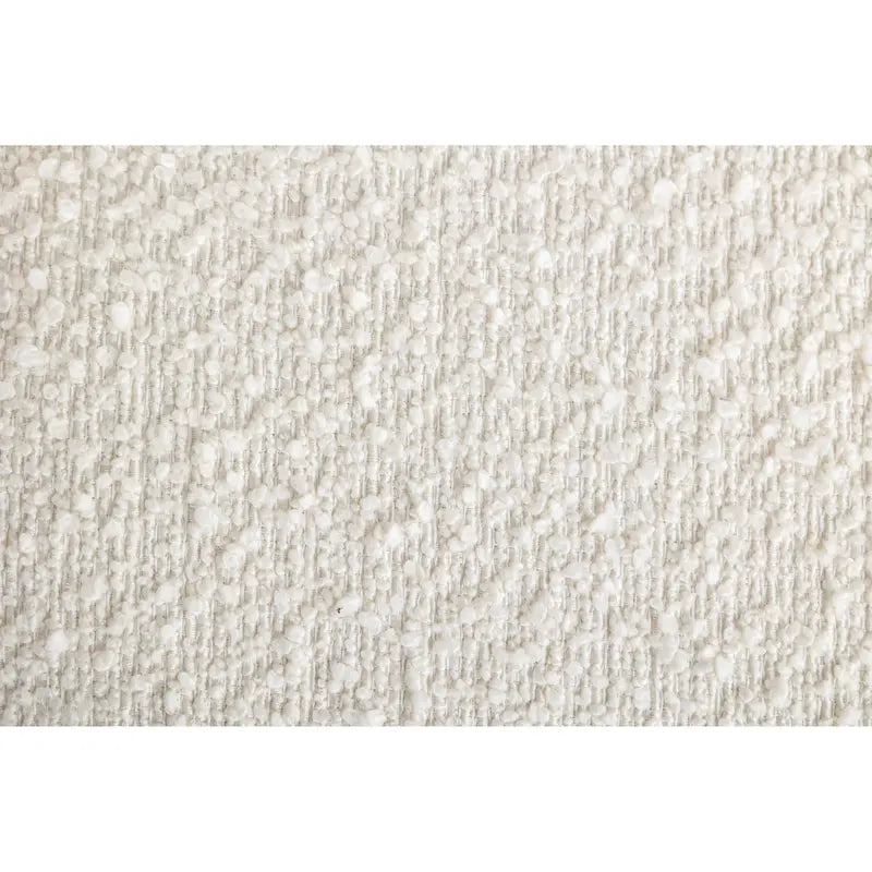 Boucle Barrel Chair with 360° Swivel - Cream White, Single Seat