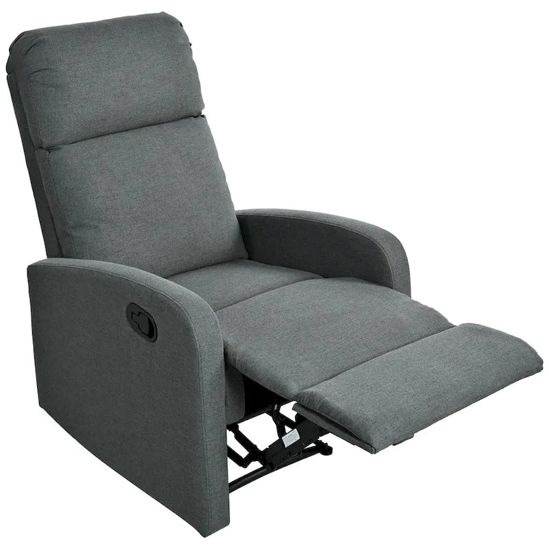 Modern Recliner Manual Recliner Home Theater Manual Recliner Chair with Adjustable Backrest for Living Room