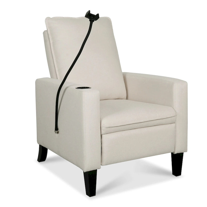 Recliner Chairs for Adults, Adjustable Recliner Sofa with Mobile Phone Holder & Cup Holder