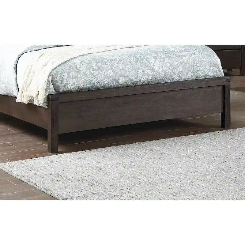 Queen Bed with X-Design Headboard - Espresso