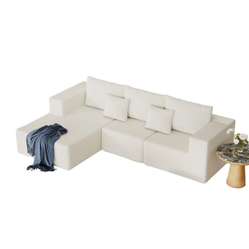 108.3Inch Modular L Shaped Sectional Sofa Couch with Chaise Lounge