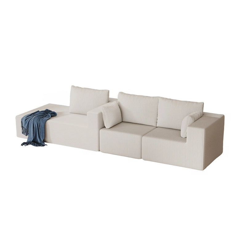 108.3Inch Modular L Shaped Sectional Sofa Couch with Chaise Lounge
