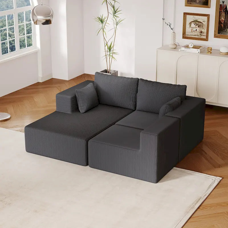 108.3Inch Modular L Shaped Sectional Sofa Couch with Chaise Lounge