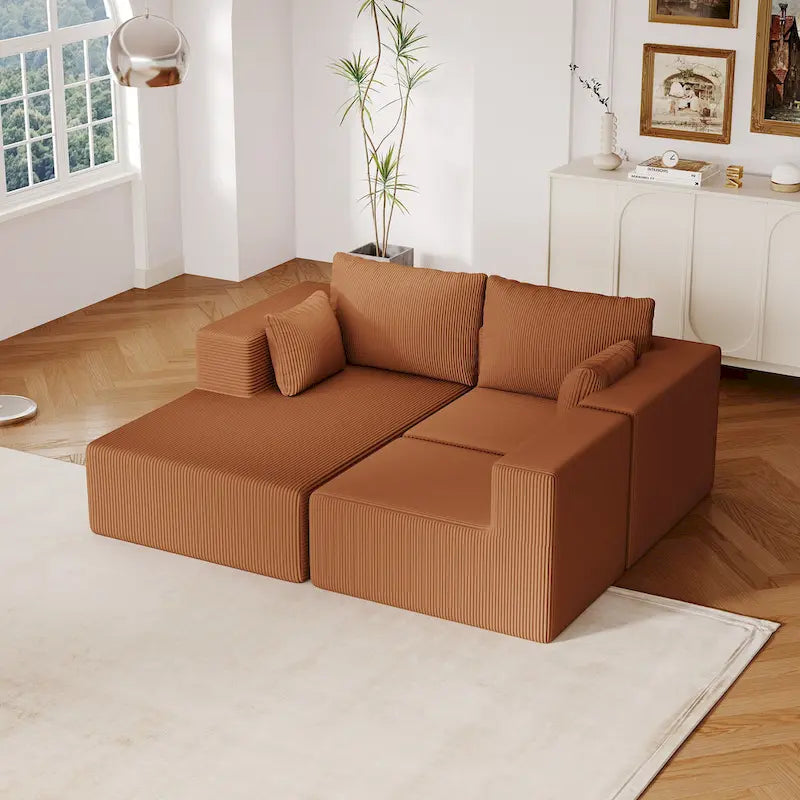 108.3Inch Modular L Shaped Sectional Sofa Couch with Chaise Lounge