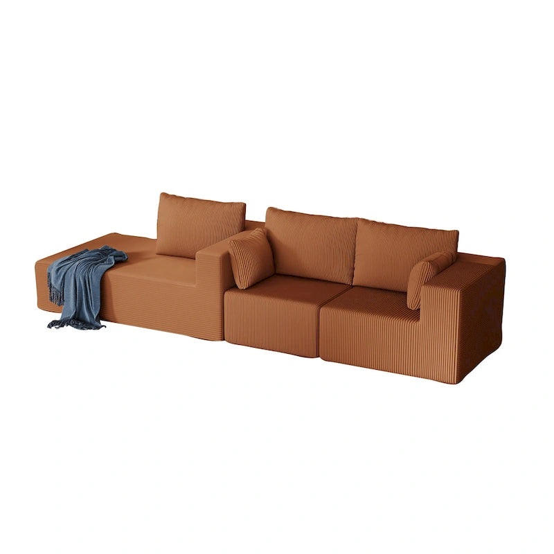 108.3Inch Modular L Shaped Sectional Sofa Couch with Chaise Lounge