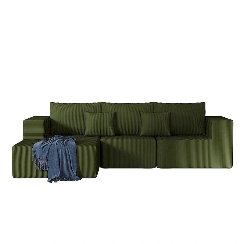 108.3Inch Modular L Shaped Sectional Sofa Couch with Chaise Lounge