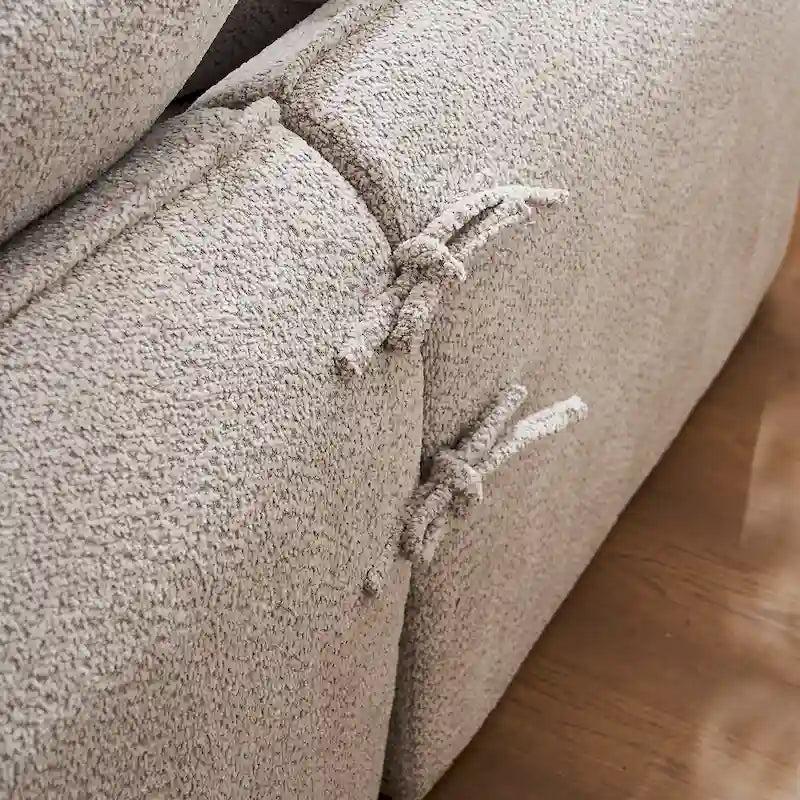 106.3 Oversized L-Shaped 3-Seat Sofa with Chaise and 4 Pillows