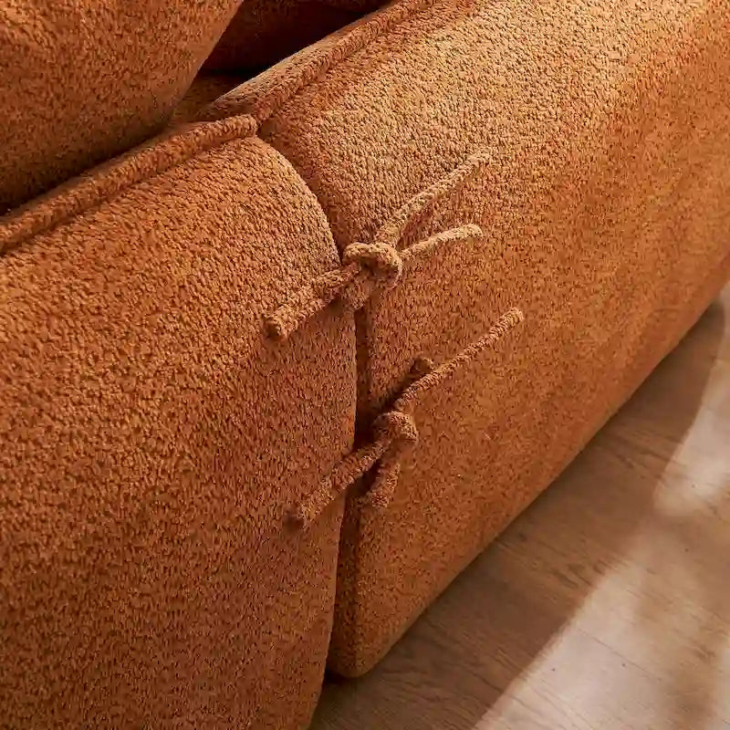 106.3 Oversized L-Shaped 3-Seat Sofa with Chaise and 4 Pillows