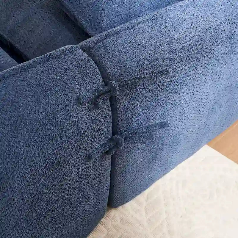 106.3 Oversized L-Shaped 3-Seat Sofa with Chaise and 4 Pillows