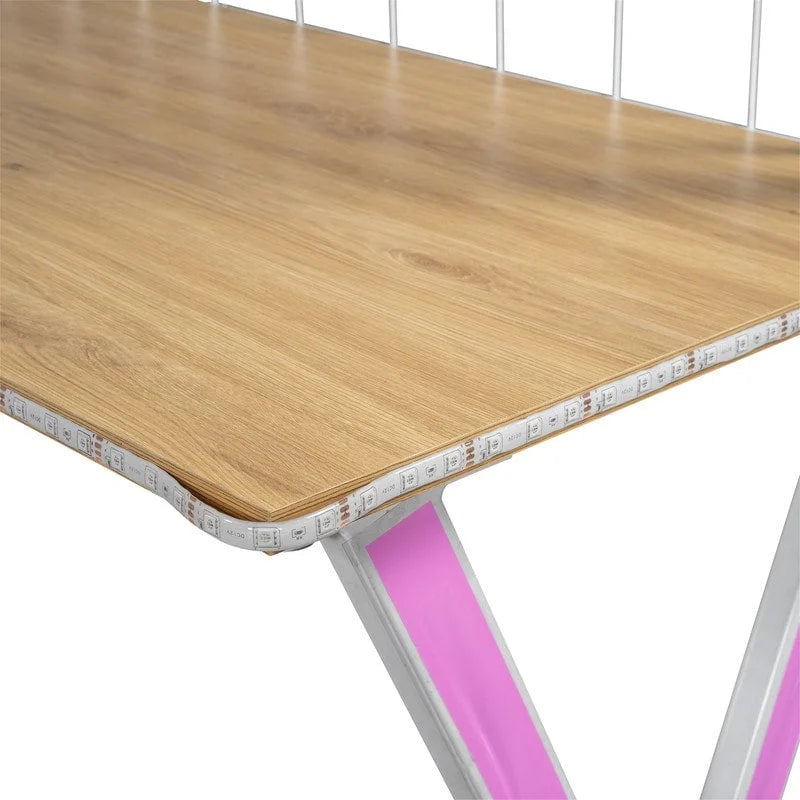 Loft Bed with Desk, Wardrobe and Storage Staircase - Metal, Twin/Full