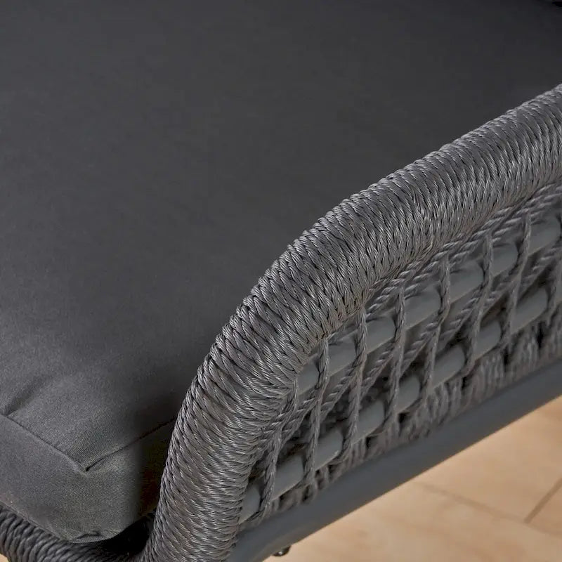 Tolovana Indoor Steel and Rope Club Chairs with Cushioned by Christopher Knight Home