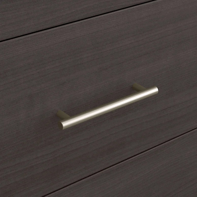 Tall TV Stand with Storage - Gray/Walnut