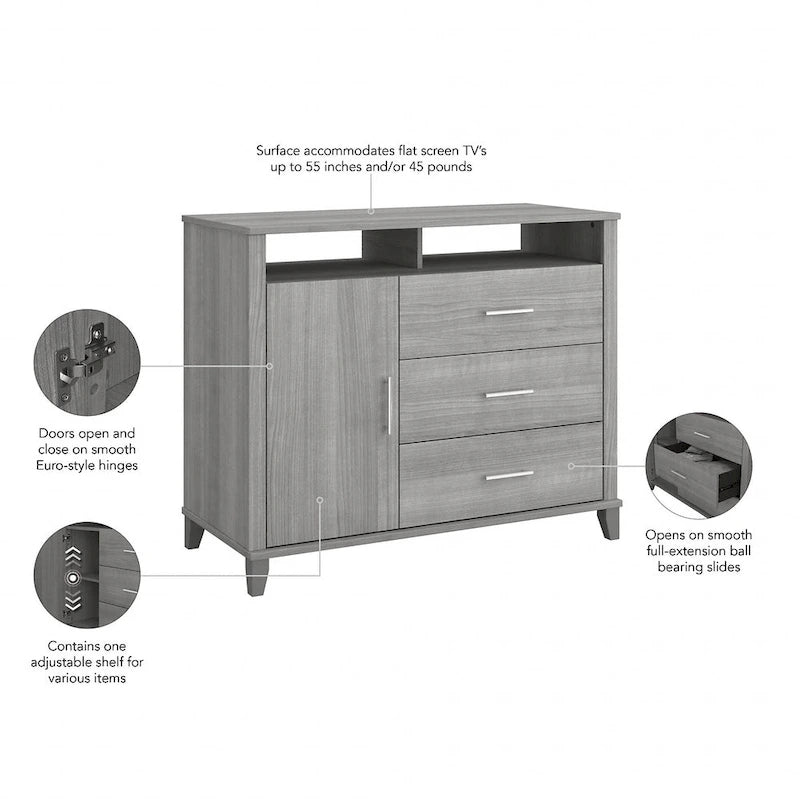 Somerset Tall TV Stand with Storage by Bush Furniture