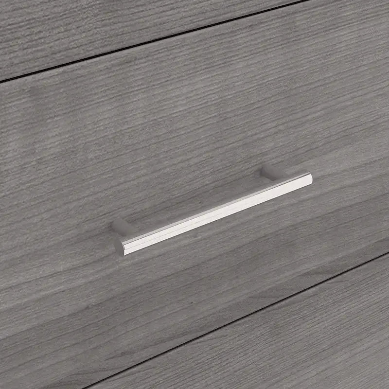 Tall TV Stand with Storage - Gray/Walnut