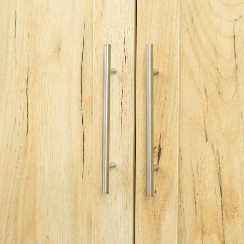 High wardrobe with 2 doors and 3 partitions