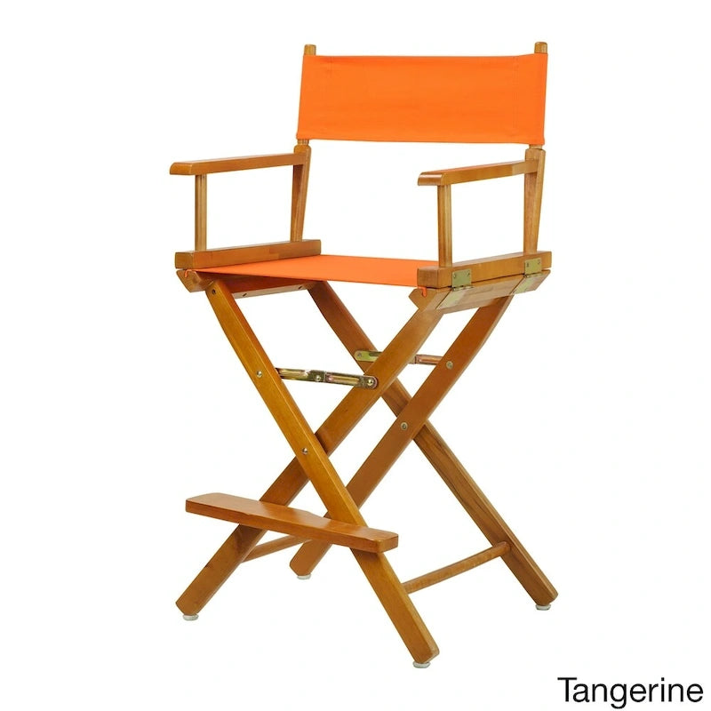 Honey Oak Frame 24-inch Counter-height Director's Chair