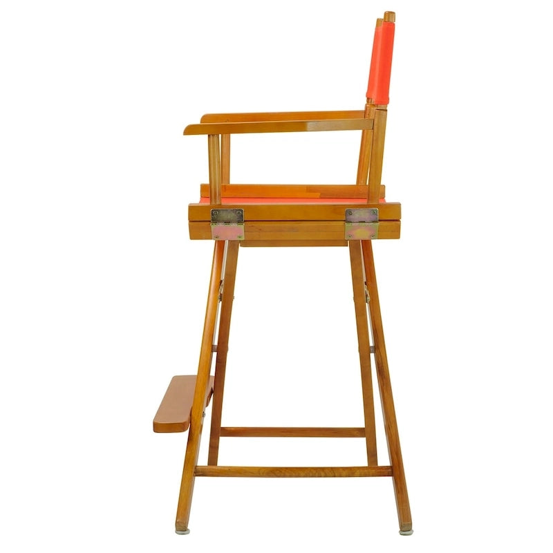 Honey Oak Frame 24-inch Counter-height Director's Chair