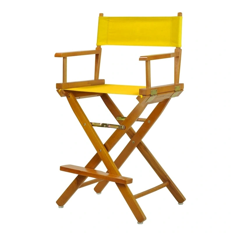 Honey Oak Frame 24-inch Counter-height Director's Chair