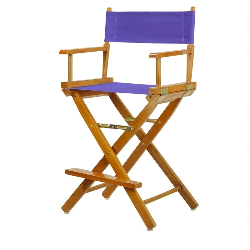 Honey Oak Frame 24-inch Counter-height Director's Chair