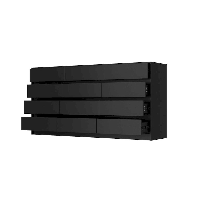 12 Drawer Dresser for Bedroom with Deep Drawers Large Floor Wood Chest