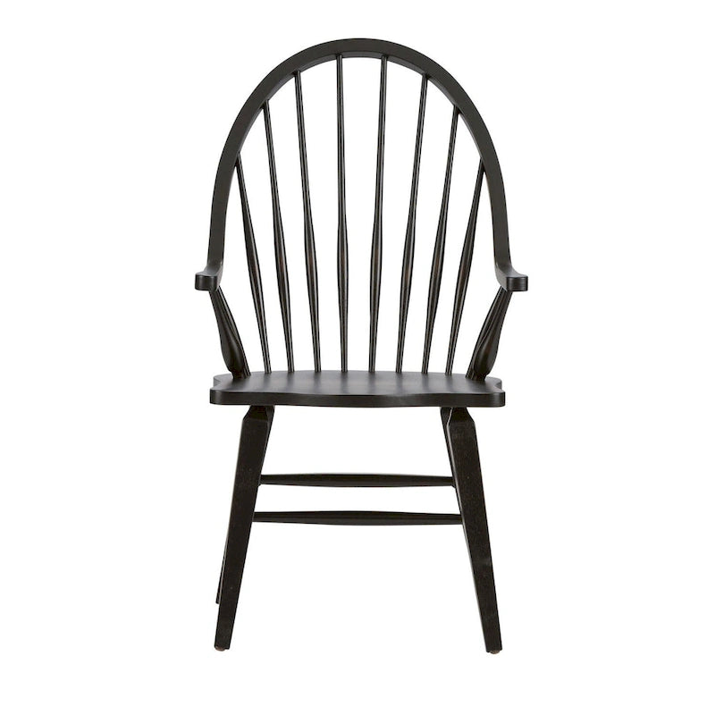 Windsor Back Arm Chair - Black
