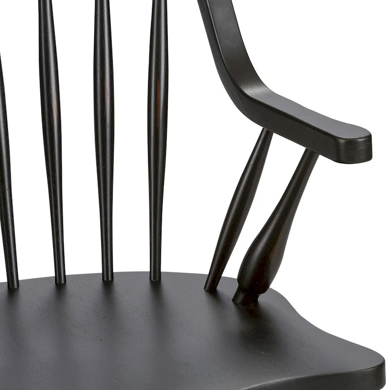 Windsor Back Arm Chair - Black