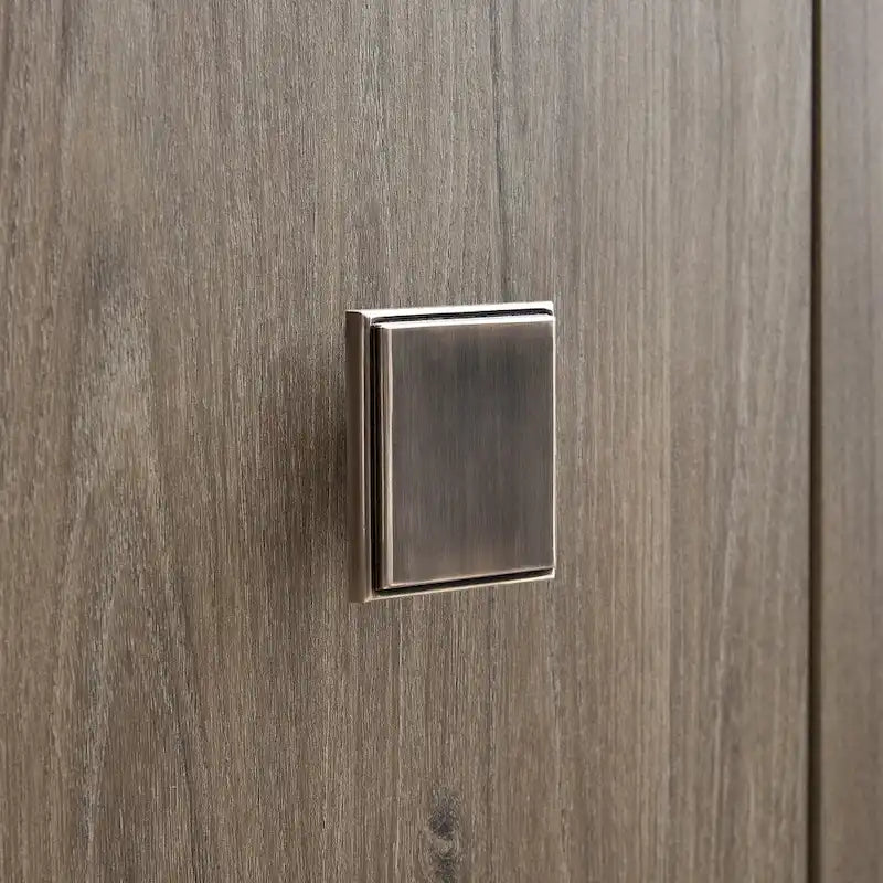 TV Stand with Electric Fireplace - Gray/Black/Brown, 58"