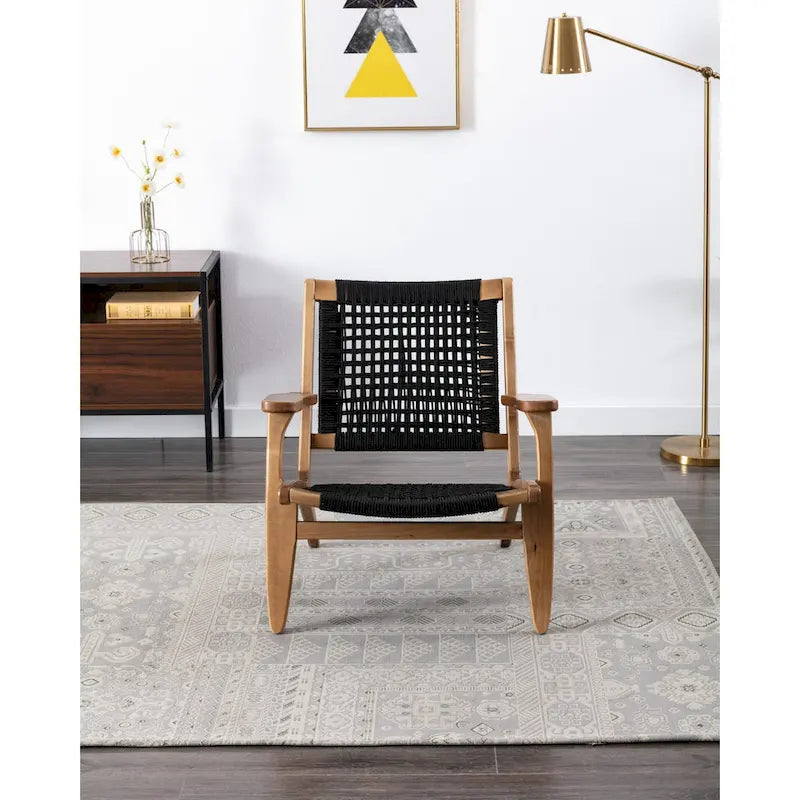 Woven Rope Accent Armchair - Single Seat