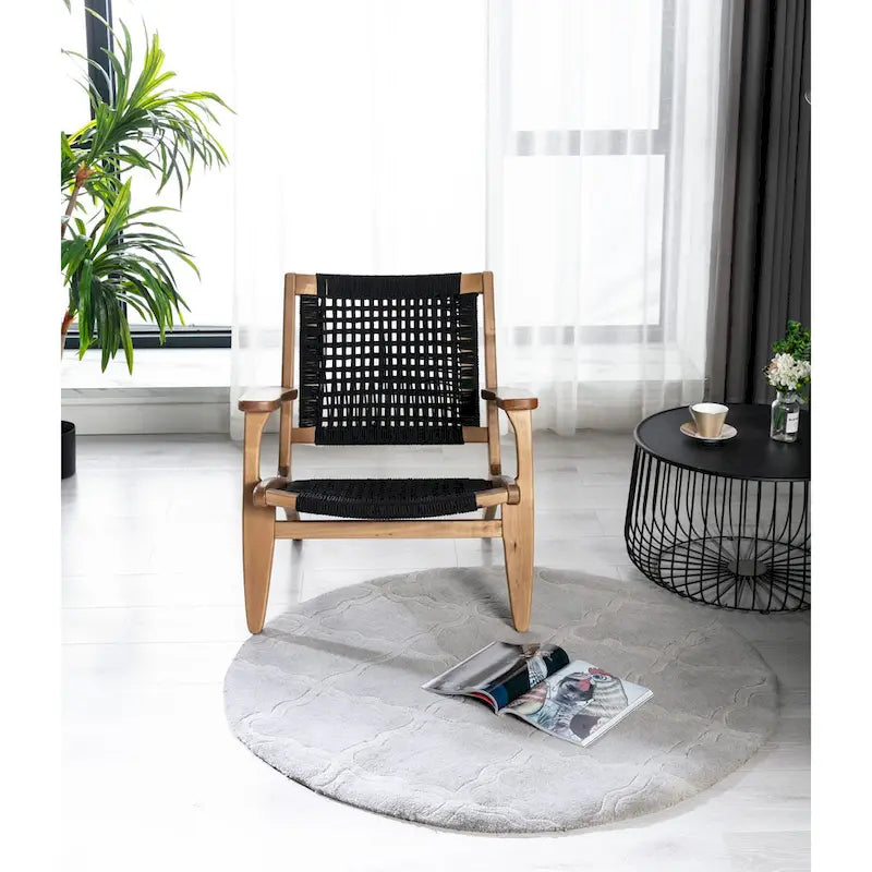 Woven Rope Accent Armchair - Single Seat