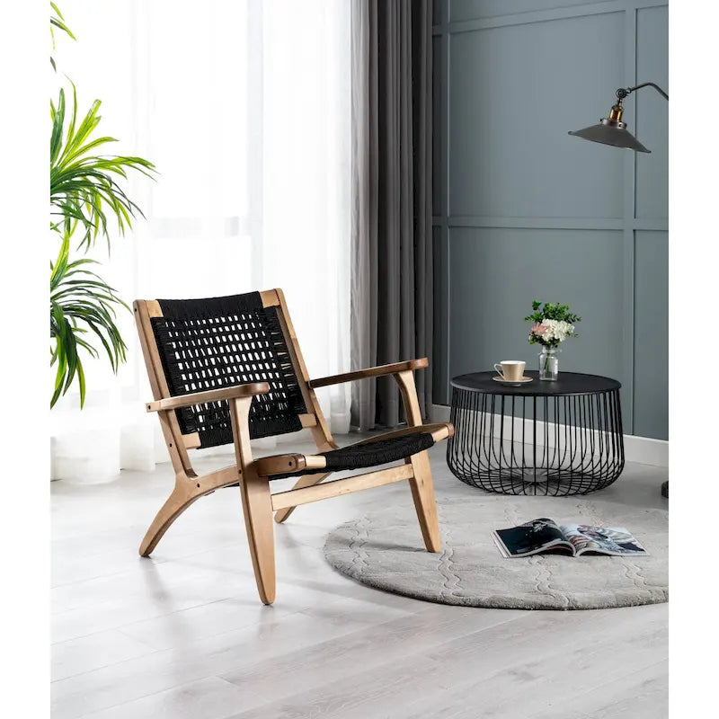 Woven Rope Accent Armchair - Single Seat