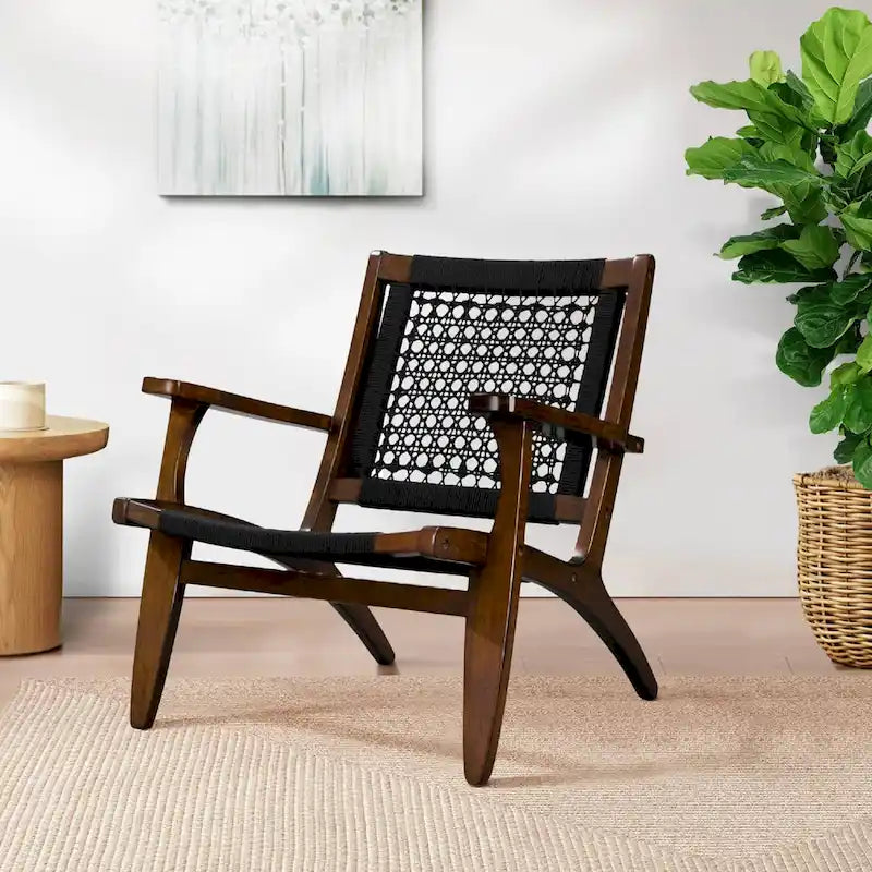 Woven Rope Accent Armchair - Single Seat