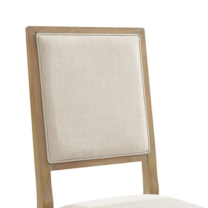 Joanna 2Pc Upholstered Back Chair Set - 18.25 W x 21 D x 39.88 H