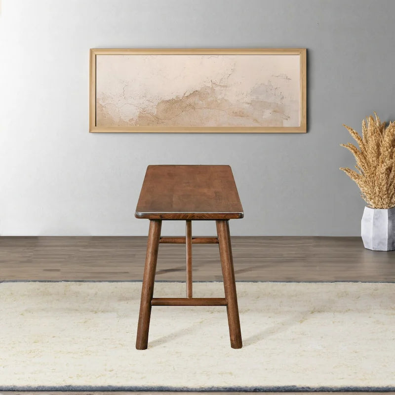 Solid Wood Bench - Walnut, Multi-Person Seating