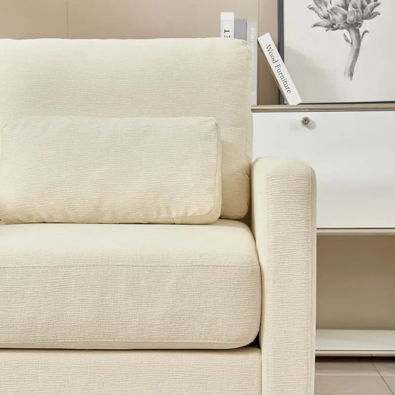 Modern Chenille Accent Chair Armchair for Living Room