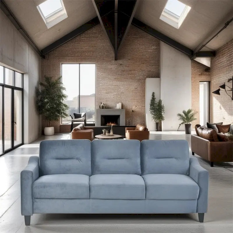 Upholstered Sofa with Wood Frame - Multi-Person