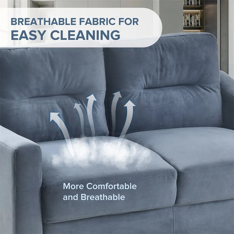 Upholstered Sofa with Wood Frame - Multi-Person