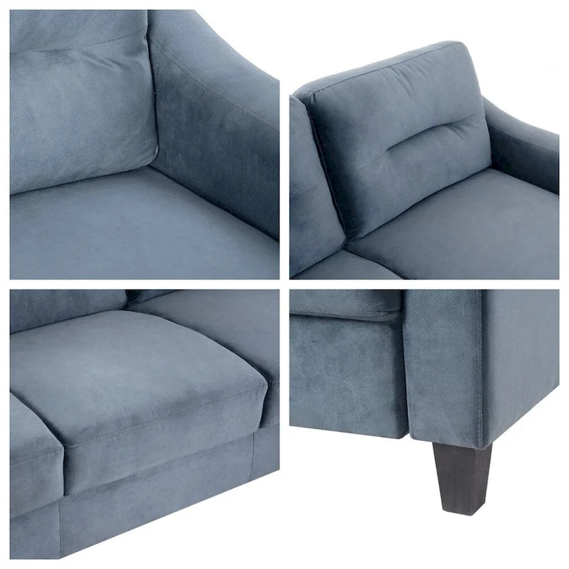 Upholstered Sofa with Wood Frame - Multi-Person