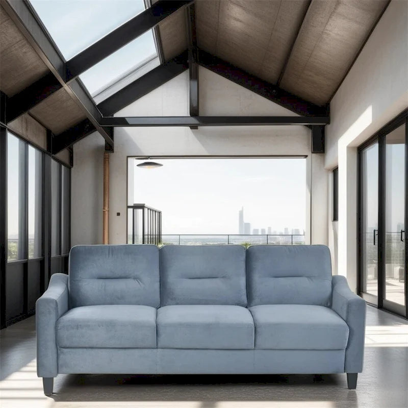 Upholstered Sofa with Wood Frame - Multi-Person