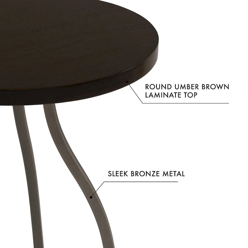HomePop Lindsay Metal Base Accent Table