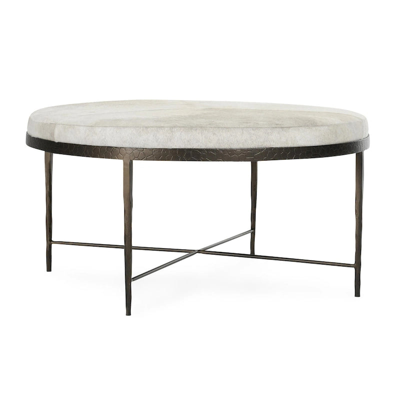 Classic Home Bose Leather Hide Coffee Table