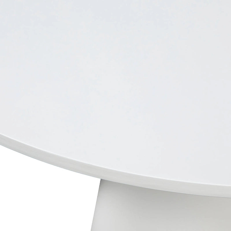 Round Dining Table with Pedestal Base - Ebony/White/Driftwood/Walnut, Seats 6