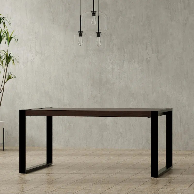 WyndenHall Phobe 66 inch x 40 inch Rectangle Modern Industrial Dining Table - 66 inches wide