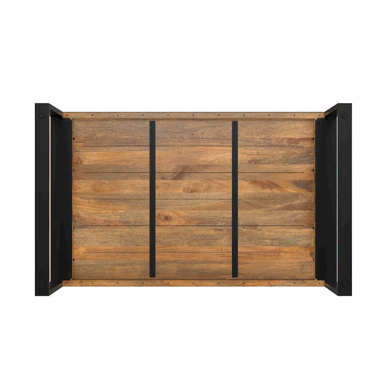 WyndenHall Phobe 66 inch x 40 inch Rectangle Modern Industrial Dining Table - 66 inches wide