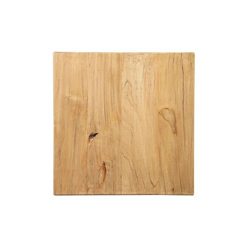 Reclaimed Elm Side Table - Natural Wood