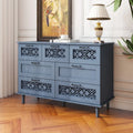 7-Drawer Cabinet - Blue/Dark Green