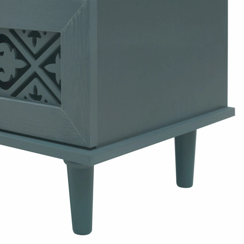 7-Drawer Cabinet - Blue/Dark Green