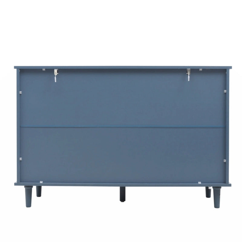 7-Drawer Cabinet - Blue/Dark Green