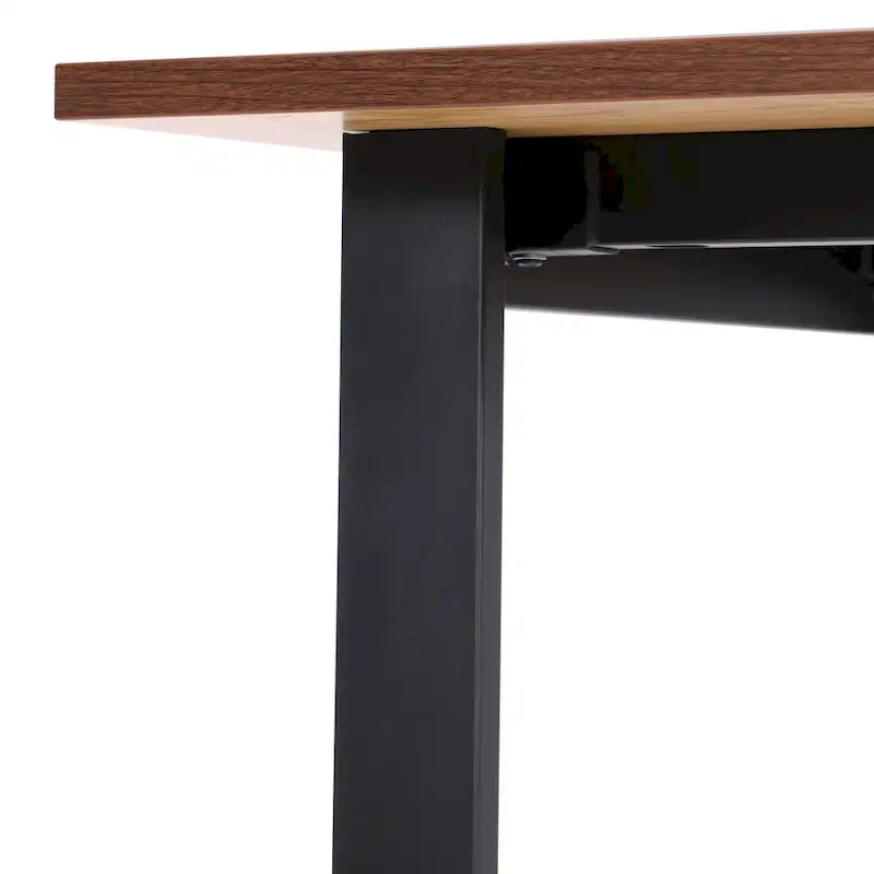 Conference Table with Laminate Top - Gray Oak/Walnut